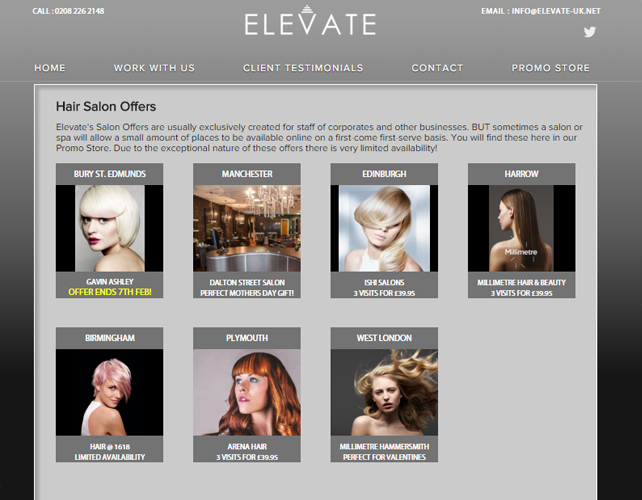 Web Design for Beauty Offers